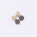 アクリルビーズ アンティーク調 カボチャ 7×7mm【500g（約2200ヶ）】