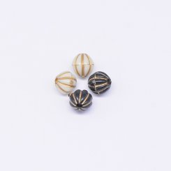 アクリルビーズ アンティーク調 カボチャ 7×7mm【500g（約2200ヶ）】