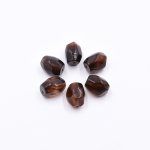 樹脂ビーズ 楕円形 カット 16x13mm ブラウン【50ヶ(約83g)】